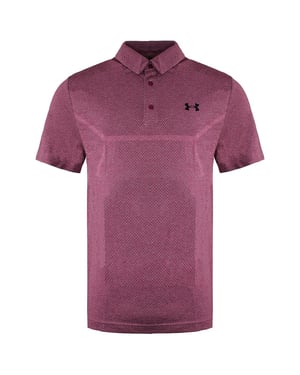 Under Armour Collared Pink Herren verschwinden nahtlos kartiertes Poloshirt 1361144 683