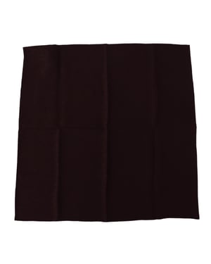 Dolce & Gabbana Braunes Seidengemisch Quadratisches Tuch Herren-Schal