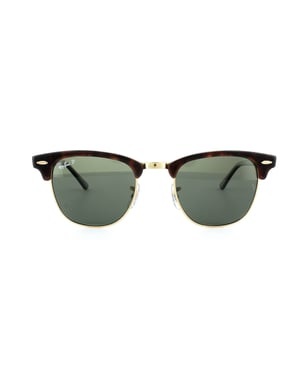 Ray-Ban Runde Herren Sonnenbrille Rot Havana Grün Polariert