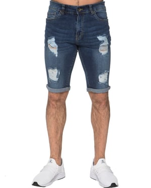 Herren Ripped Skinny Shorts