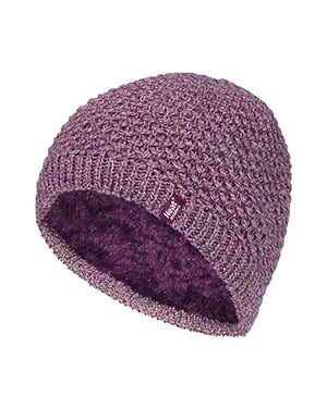 Wärmehalter - Ladies Knit Fleece gefüttert Warm Thermal Beanie Hat