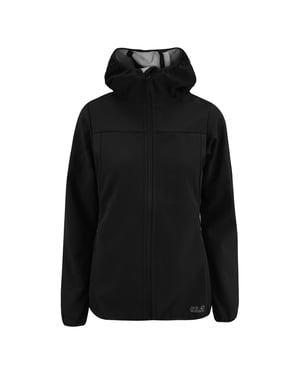 Jack Wolfskin Wolfpack Flexshield Womens Black Track Jacke
