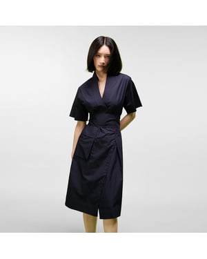 Kimono-Wickelkleid aus Baumwolle