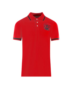 Aquascutum Aldis Rotes Poloshirt mit Spitze