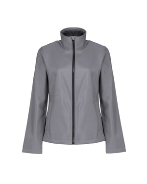 Regatta Womens/Ladies Ablaze Printable Softshell Jacket (Rock Grey/Black)