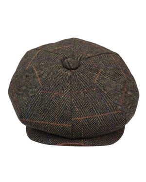 Herren Peaky Blinders Fischgräten-Flachhut