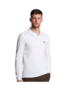 Lyle And Scott Herren Polo LS in Weiß
