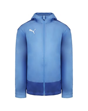PUMA -Tor Langarm Langarm Zipup Hellblau Herren mit Kapuze -Training Regenjacke 656559 18