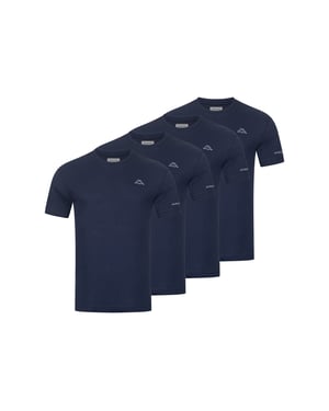 Kappa 4er Set T-Shirt BASIC in Navy