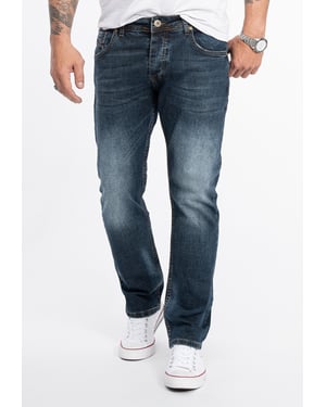 Rock Creek Jeans Straight Leg Blau