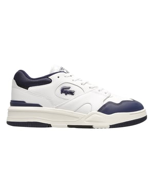 Lacoste Lineshot Herren-Sneaker in Weiß/Marineblau