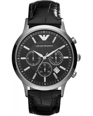 Emporio Armani Renato Schwarz Herren Armbanduhr AR2447