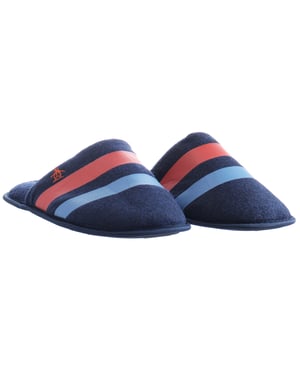 Penguin Benny Herren Hausschuhe, Blau