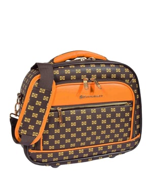 Braune Kosmetiktasche