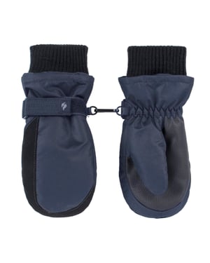 Wärmehalter - Kinder Thermofleece gefütterte Fäustlinge | Jungen & Mädchen als warme Skihandschuhe für den Winter - Blau
