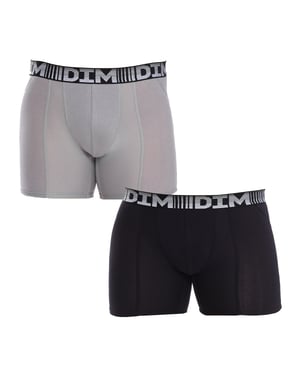 Pack-2 Herren 3D Flex Air Cotton Long Boxershorts D01N2