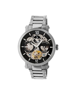 Heritor Automatik-Armbanduhr mit skelettiertem Zifferblatt Aries