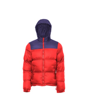 Mo Wattierte Steppjacke Herren Rot Marine