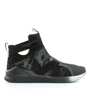 Puma Fierce Gurt Swan Schwarz Textil Womens Slip on Trainer 189461 01