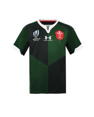 Under Armour Rugby World Cup ausgestattet Kurzschlärmgrüne Kinder T-Shirt 1341641 305