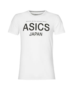 ASICS Logo Mens White T-Shirt