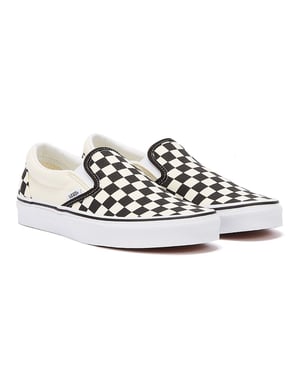 Vans Classic Slip-On Unisex Schwarz Weiß Checkboard Canvas Skate-Trainer