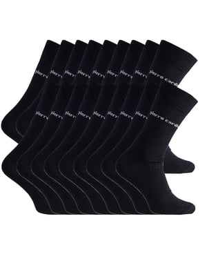 Business-Socken 18 Paar in Schwarz