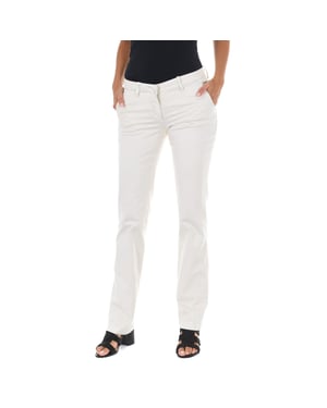 Lange Hose im chinesischen Stil mit geradem Saum 70DBF0028-R123 Frau