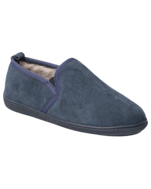 Hush Puppies Herren Arnold Slip On Leder Pantoffel (Marine)