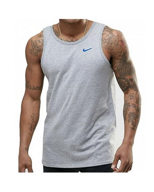 Nike Gestickter Swoosh Herren-Westen-Tank in Grau