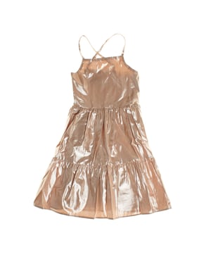 Metallic-Partykleid 664477 Mädchen