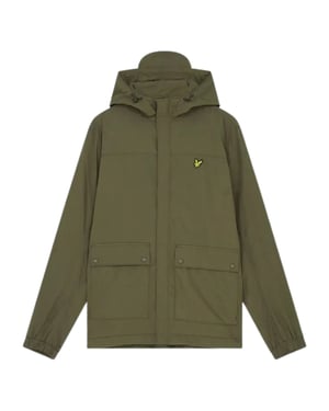 Lyle & Scott Kapuzentasche, grune Jacke