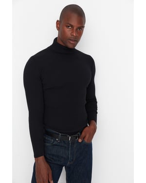 Trendyol Hommes Col roulé  Corps conique Chandail