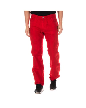 Lange, gerade geschnittene, niedrige Hose BGH0182 Mann