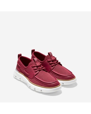 Cole Haan 4.ZeroGrand Regatta Nylon Herren Rot Bootsschuhe