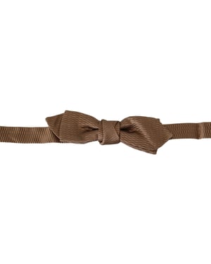 Dolce & Gabbana Männer Braun Gold Einstellbare Hals Papillon Fliege