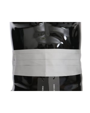 Dolce & Gabbana Grauer Herren Taillengürtel 100% Seide Kummerbund