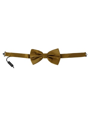 Dolce & Gabbana Senfgelb 100% Seide Schmetterling Papillon Herren Fliege