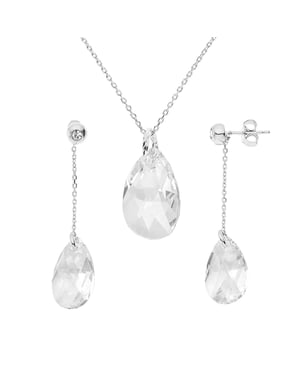 DIADEMA - Set Forever Swarovski - Halskette, Ohrringe - Love Jewelry Collection