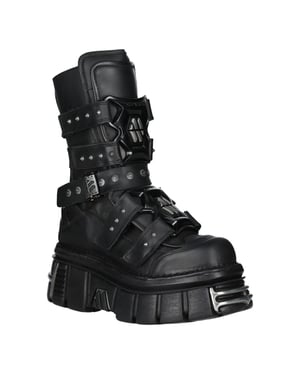 New Rock Goth Plateau-Lederstiefel-M-MET422-S1