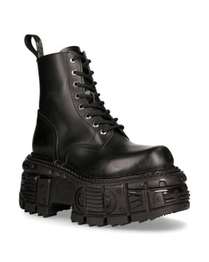New Rock Unisex Military Techno Plateaustiefel – M-MILI084N-S5