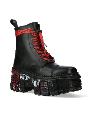 New Rock Punk Plateau-Lederstiefel-WALL126CCT-C1
