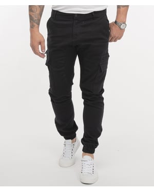 Rock Creek Cargohose Schwarz