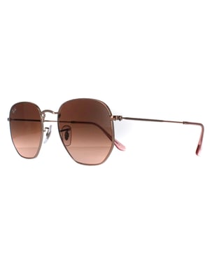 Ray-Ban Square Unisex Kupferbraun Gradient RB3548N Sechseckig