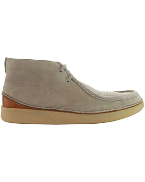 Clarks Oakland Mid Mens Beige Stiefel