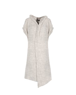 La Haine Inside Us Strickjacke Asymmetric Damen weiß