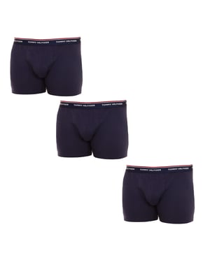 Pack-3 Atmungsaktive Boxershorts aus Stoff mit anatomischer Vorderseite UM0UM00010 man
