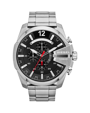 Diesel Mega Chief Herren Silber Uhr DZ4308