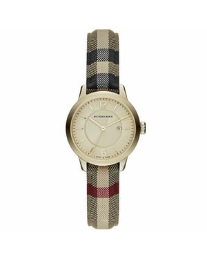 Burberry BU10104 Honig Check gestempelt Zifferblatt Damenuhr