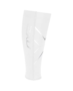 2xu flexible Kompression Unisex White/Silber Calf Guards